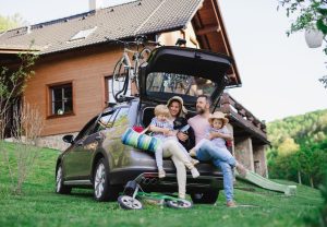  after getting out of an upside down car loan, family takes biking trip in the mountains